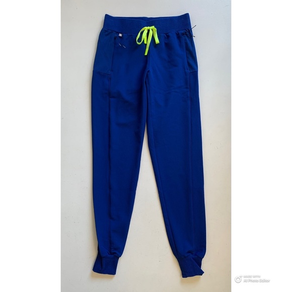 Figs XXS TALL Electric Blue Boston Slim Tall Jogger Scrub Pants NWT TALL INSEAM - Picture 3 of 16